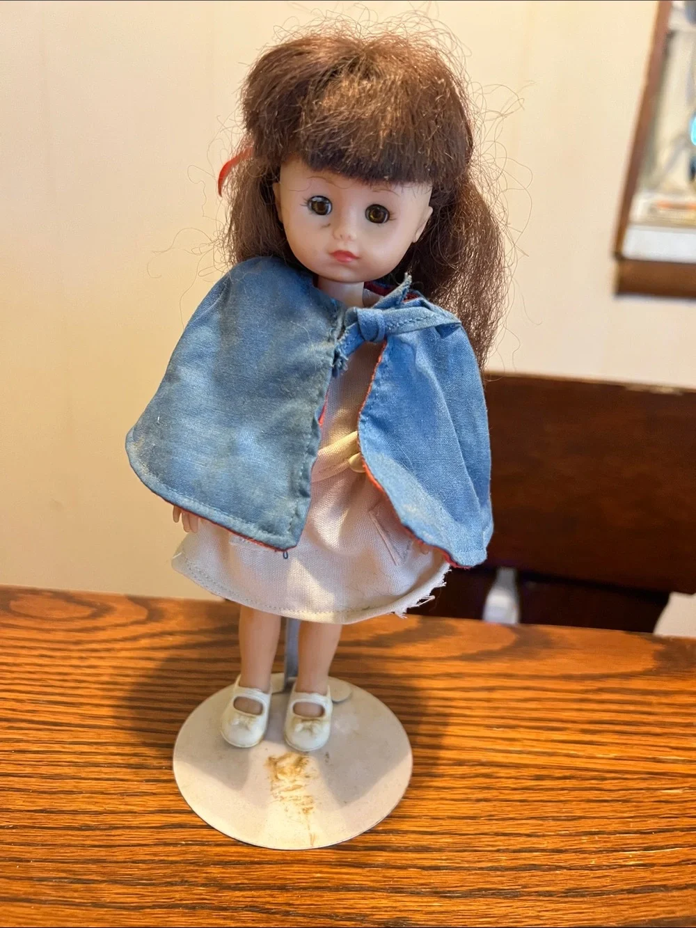 Blue-Cape Doll with White Dress - Kids Toys